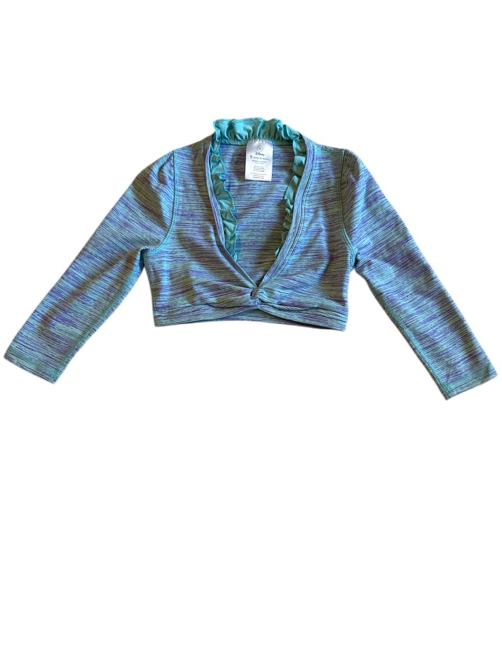 Blue Ivivva cropped 3/4 sleeve Disney top - size 10